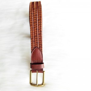 HD0827 - Engros flettet læderrem i vestlig cowboy-stil